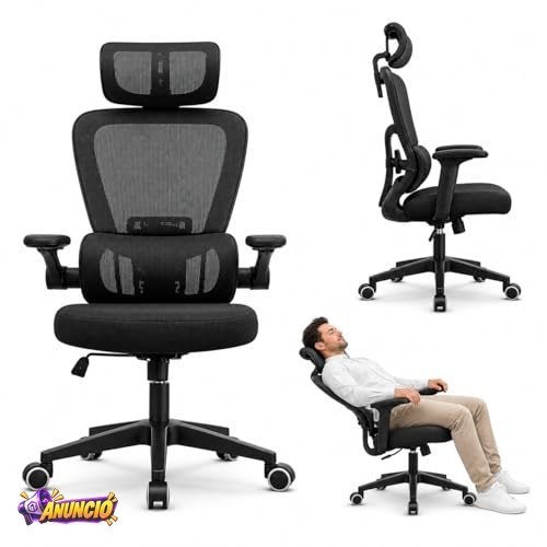 ITS Imports Cadeira de Escritório Presidente Ergonômica Preta