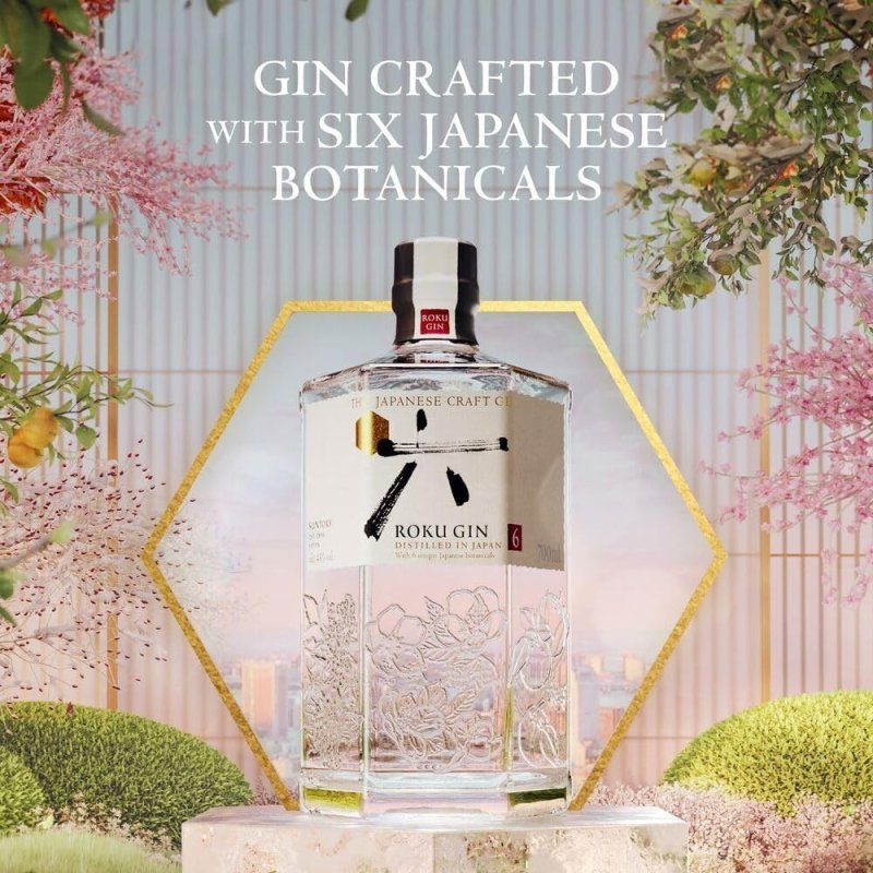 Gin Japonês ROKU, 700ml
