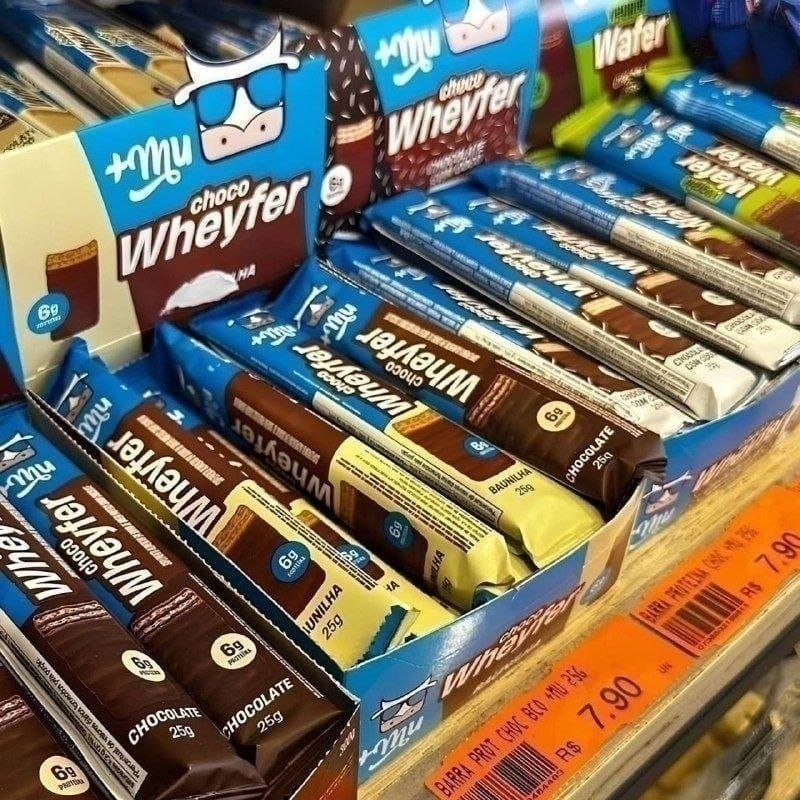 Mu Chocowheyfer Proteico Sabor Baunilha - Display com 12 unidades - 300g