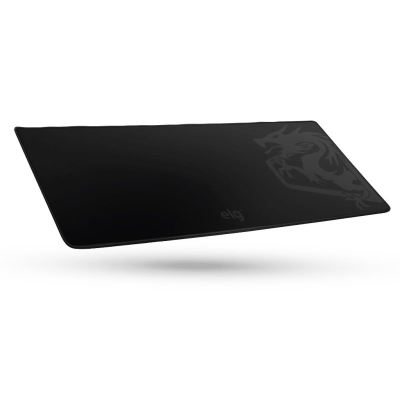 Mousepad Gamer Merak Speed, Extra Grande 90x40cm, Borda Costurada, Antiderrapante, Preto, MPMXL, ELG