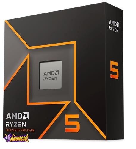 Processador AMD Ryzen 5 9600X Box (AM5/ 6 Cores/ 12 Threads/ 5.4GHz/ 38 MB Cache/Radeon Graphics/Sem Cooler)