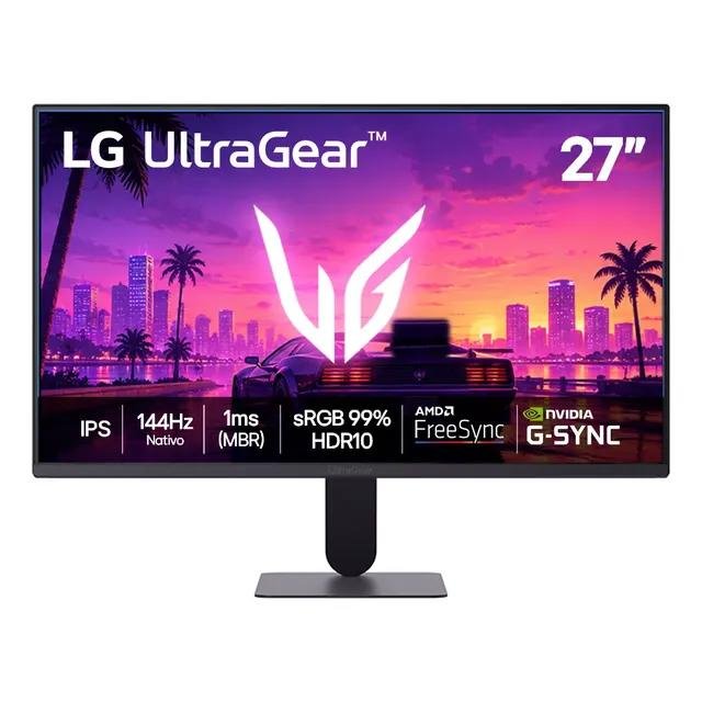 Monitor LG Ultragear 27, 144Hz, 1ms (mbr), Preto - 27g411b