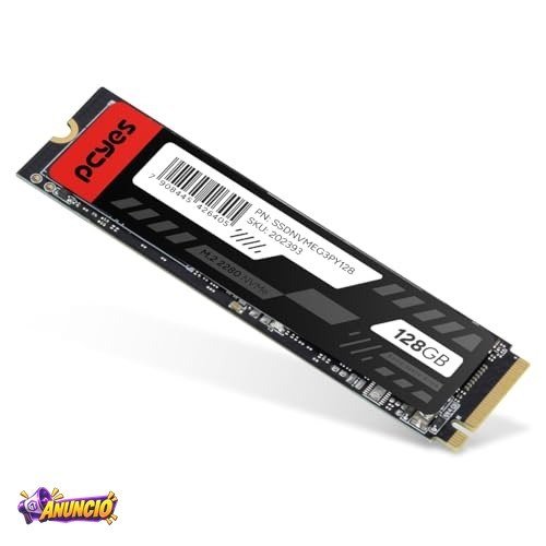 SSD PCYES M.2 2280 NVME PCIE 3.0X4 128GB - LEITURA 1175 MB GRAVACAO 700 MB/S