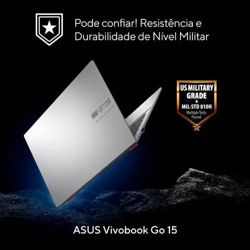 Notebook Asus Vivobook Go E1504ga Intel Core I3 N305 4GB Ram 256GB Ssd Linux Keepos Tela 156 Fhd Silver Nj447