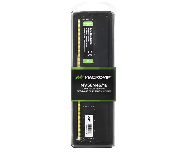 Memória Ram Macrovip 16GB DDR5 5600MHz CL46