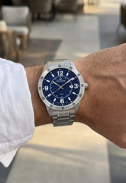 Relógio Technos Masculino Steel De Pulso Quartz Original + Frete Grátis
