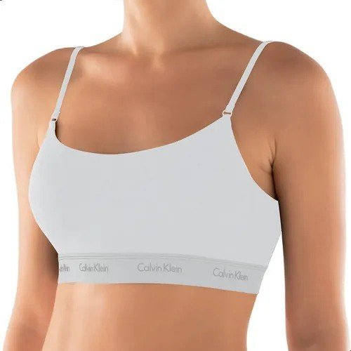 Top Sutiã Calvin Klein Original Algodão Cotton Costas Naked