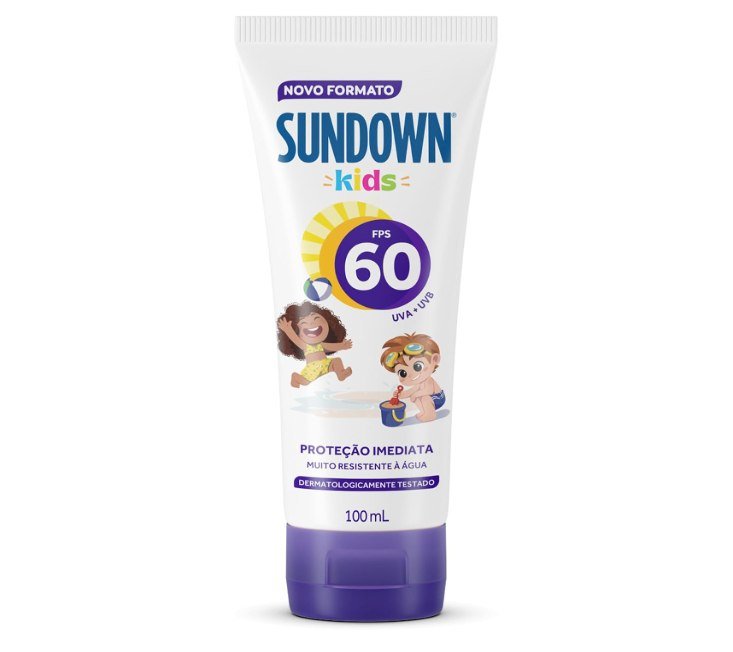 Protetor Solar Corporal em Loção Sundown Kids, FPS 60, 100ml
