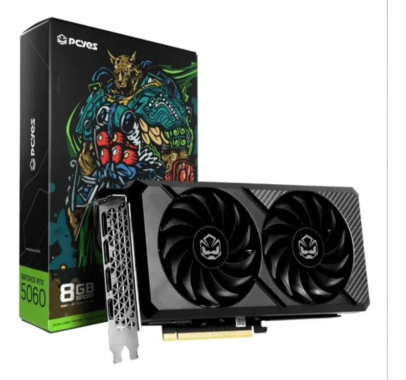 RTX 5060 Placa De Vídeo Pcyes Geforce RTX5060 8GB GDDR7 128 Bits