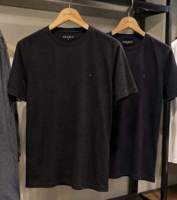 Kit 2 Camisetas Aramis Básicas Pretas (P ao GG)