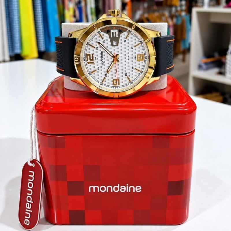 Relógio De Pulso Mondaine Com Correia De Silicone