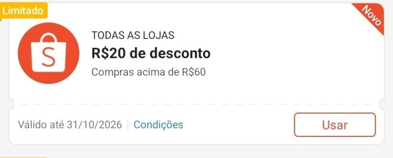 NOVO CUPOM SHOPEE