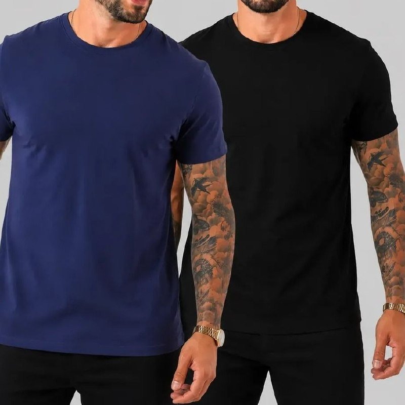 KIT DAS MALHAS PERUANAS - 2 Camisetas Masculinas Básicas