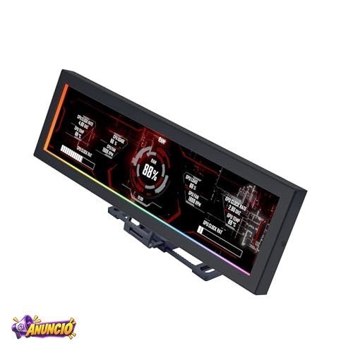 Lian Li Tela 8.8" Ultrawide ARGB para Gabinete, IPS LCD 1920x480