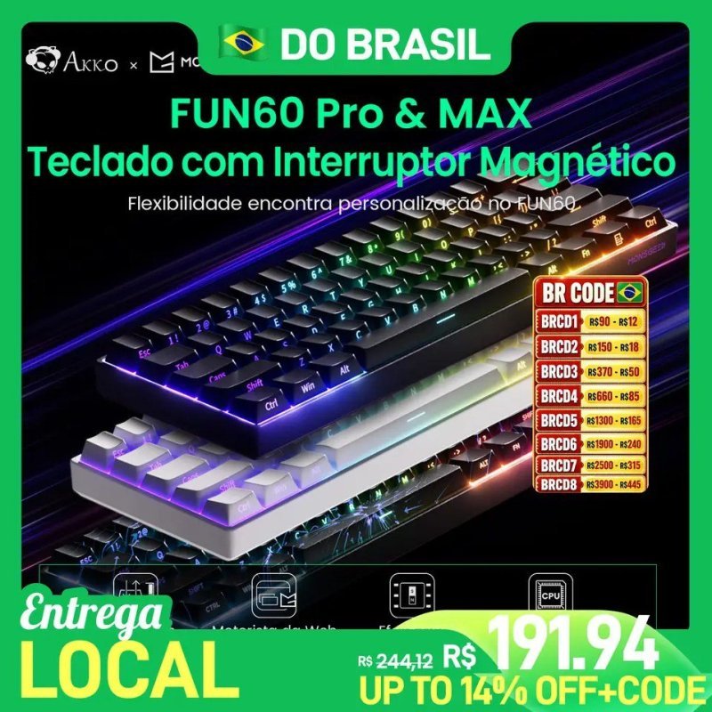 Teclado Magnético MonsGeek Akko Fun60