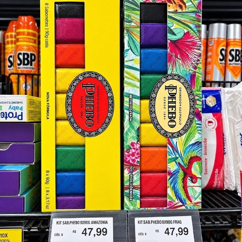 Kit Sabonete Phebo Amarelo 720g + Frete Grátis