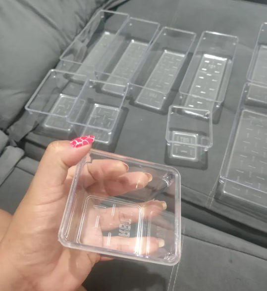 Kit 10 Organizador Multiuso Acrílico