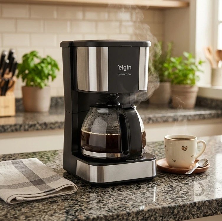Cafeteira elétrica Essential Coffee Elgin – 19 xícaras jarra de vidro 110V