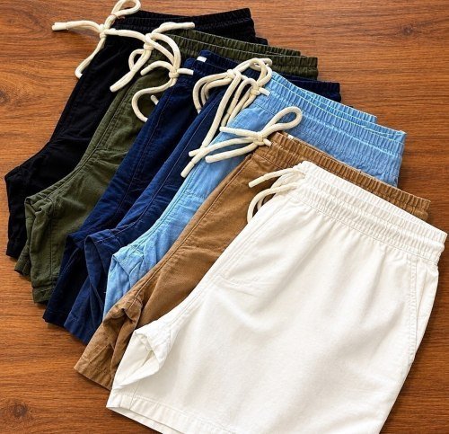 Kit 3 Shorts Masculino Bermuda Linho Verão