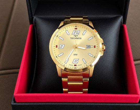 Relógio Technos Masculino Racer Dourado - 2315law/1x + Frete Grátis