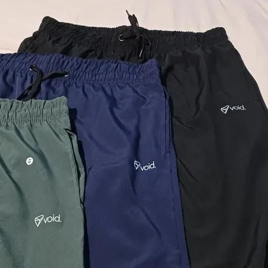 Kit 3 Calças Jogger Masculinas De Tactel Com Elastano Ziper