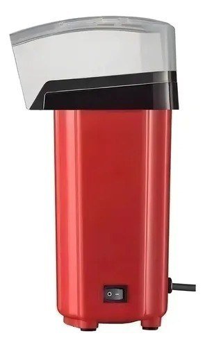 Pipoqueira Elétrica Vermelha Sem Óleo 1200W Compacta