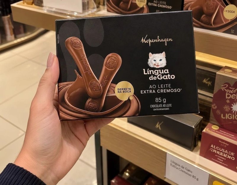 Chocolate Kopenhagen Língua de Gato Extra Cremoso 85g
