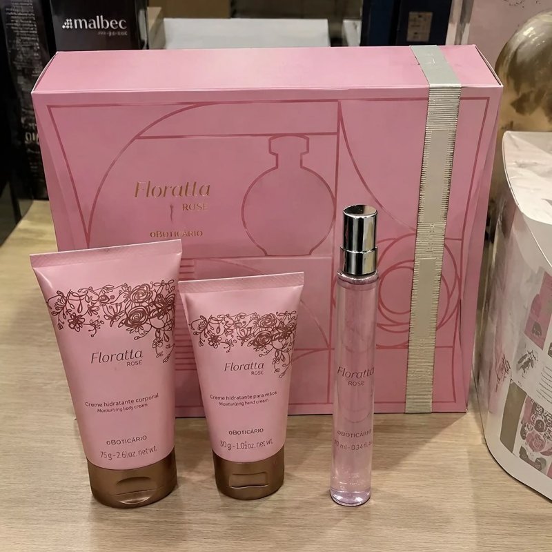 Kit Presente Floratta Rose Boticário (3 Itens)
