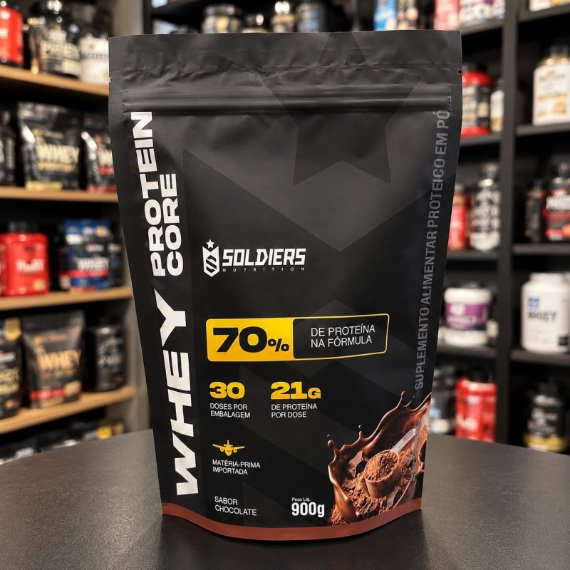 Whey protein Soldiers Nutrition em pó sabor Morango x 900g
