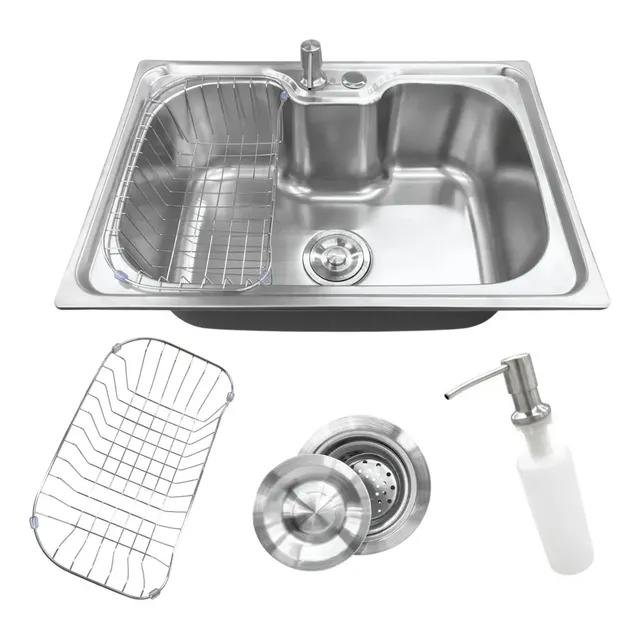 Cuba Gourmet Cozinha Aço Inox Escovado com Acessórios 60x42cm Stillus Home