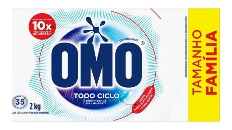 Lava-Roupas em Pó Omo Todo Ciclo Caixa 2kg