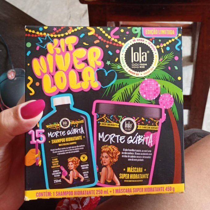 Kit 02 un. Morte Súbita Shampoo e Máscara Lola From Rio + Frete Grátis
