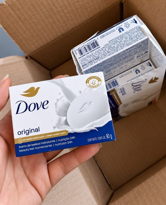 Dove Sabonete Em Barra Branco 90G - 6 Unidades