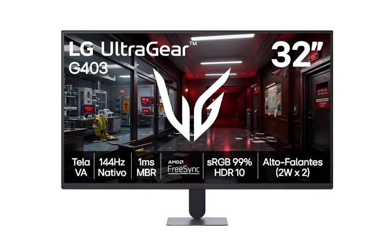 Monitor LG Ultragear - Tela Va Fhd 32, 144hz, 1ms (mbr), Preto