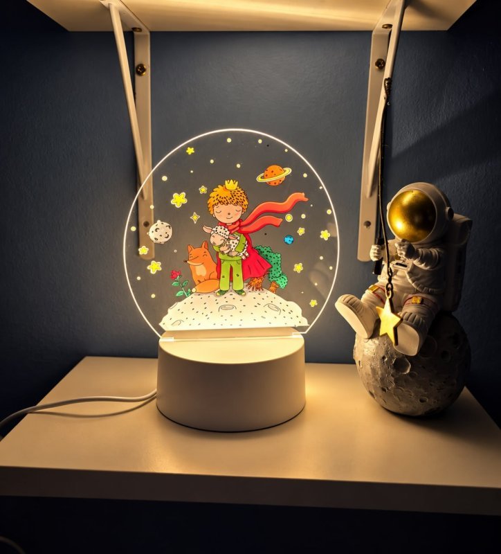 Luminária Poplumos Pequeno Príncipe 19cm