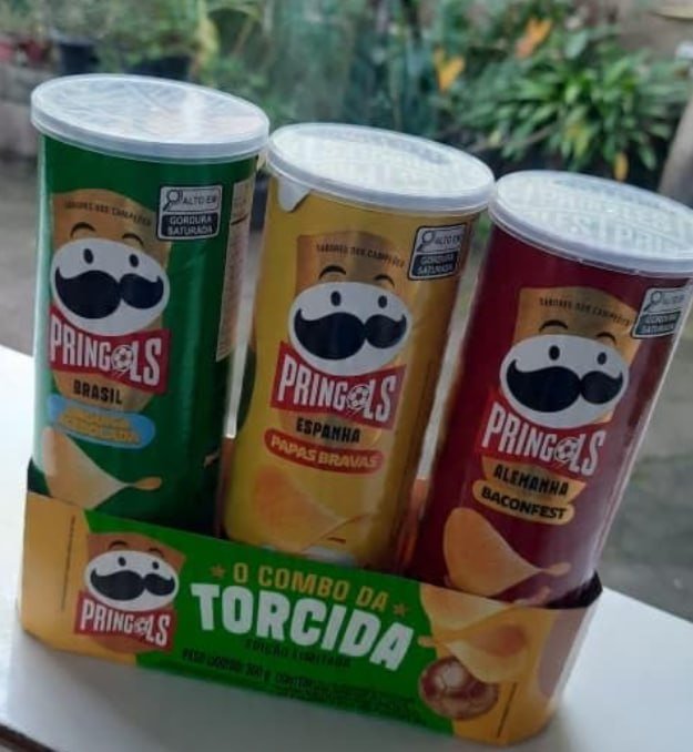 Pringles Tripack Festa do Futebol com 3 sabores