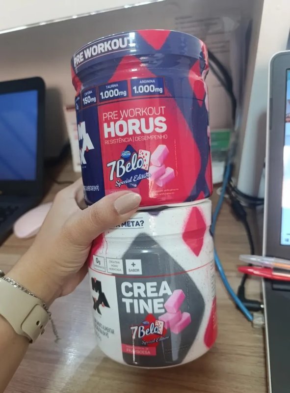 Kit Pré-Treino Hórus 7 Belo + Creatina 7 Belo Max Titanium