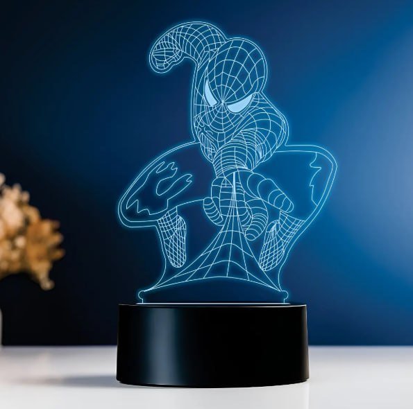 Luminária Homem Aranha Spider Man 3d