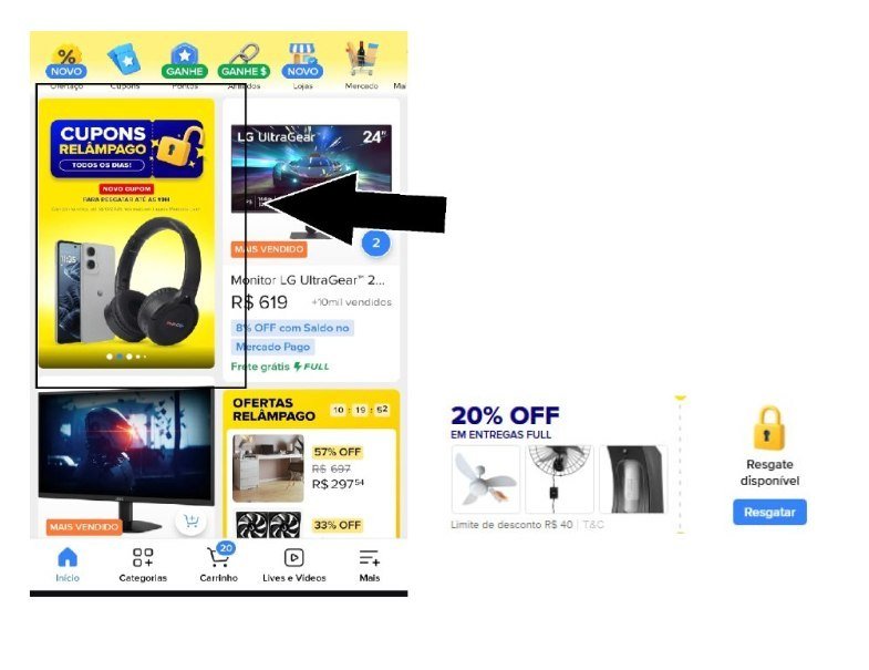 Cupom Mercado Livre 20% Off