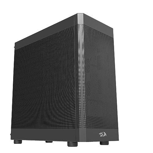 Redragon Gabinete Gamer Aeroflow Mid Tower ATX Preto Aço SGCC Mesh USB 3.0 Sem Fans Suporte GPU 370mm - CA-603B