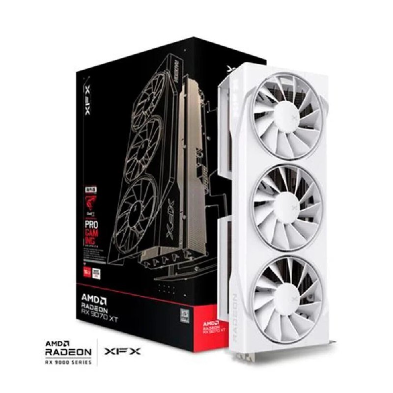 Placa De Video Xfx Swift RX 9070 XT White Triple Fan Gaming Edition