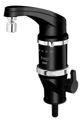 Torneira Elétrica Bancada Fame Elegance 4t Preto 5400w Acabamento Cromado