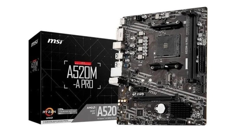 Placa-mãe Msi A520m-a Pro Am4 Matx Ddr4