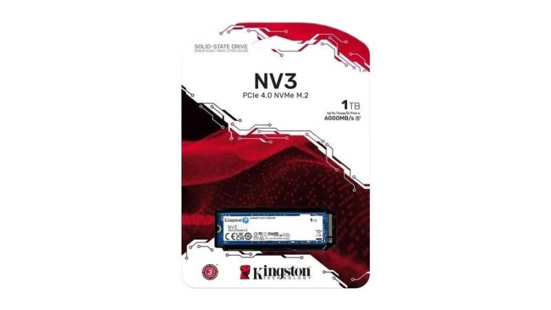 Ssd Kingston Nv3 1Tb M.2 2280 Pcie 4.0 Nvme 6000 Mb/S