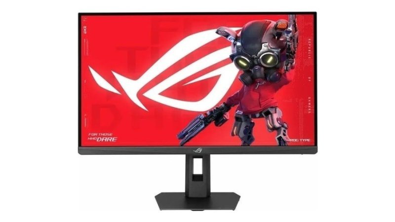 27" Qhd, 220Hz Monitor Gamer Asus Rog Strix, 0.3ms, Fast Ips, Vrr, G-Sync, FreeSync, Hdr 400, Altura Ajustável Xg27acsr