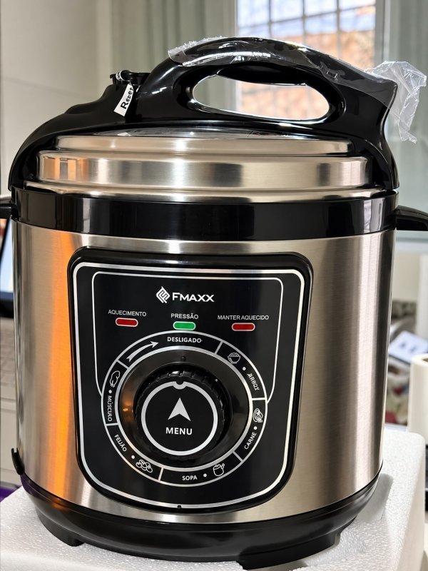 Panela De Pressão Elétrica Fmaxx Chef 4 Litros 800w Prateado 60hz 220v