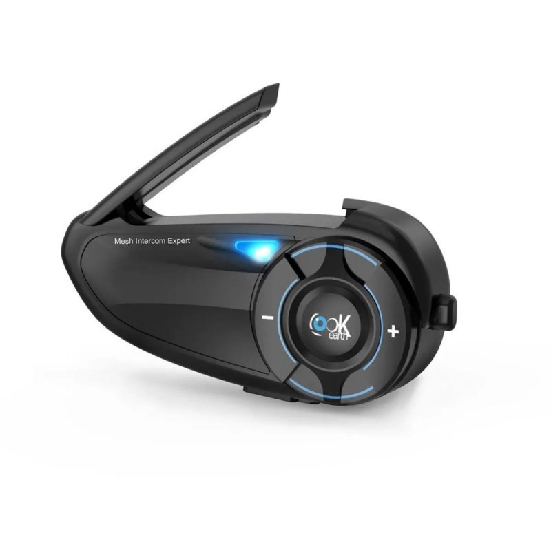 Intercomunicador Mesh Bluetooth Q8 Lookearth para Capacete com Alcance de 1km