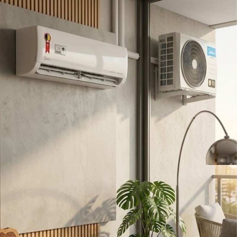 Ar Condicionado Inverter Midea AI Ecomaster 12000 BTUs Quente e Frio WIFI e IA