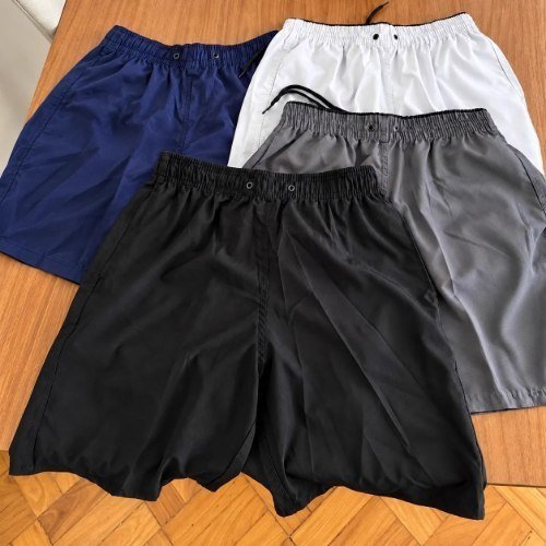 Kit 4 Short Tactel Masculino Casual Praia Bermuda Bolso + Frete Grátis