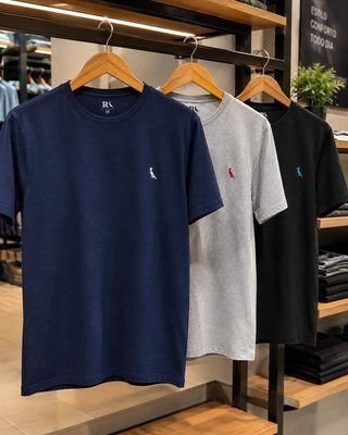 Kit 3 Camisetas Bordadas Céu Reserva